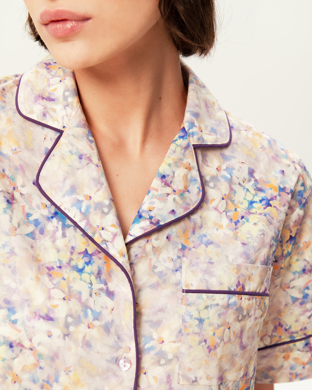 Women's Pajama Set PJSH-001 Floral Print