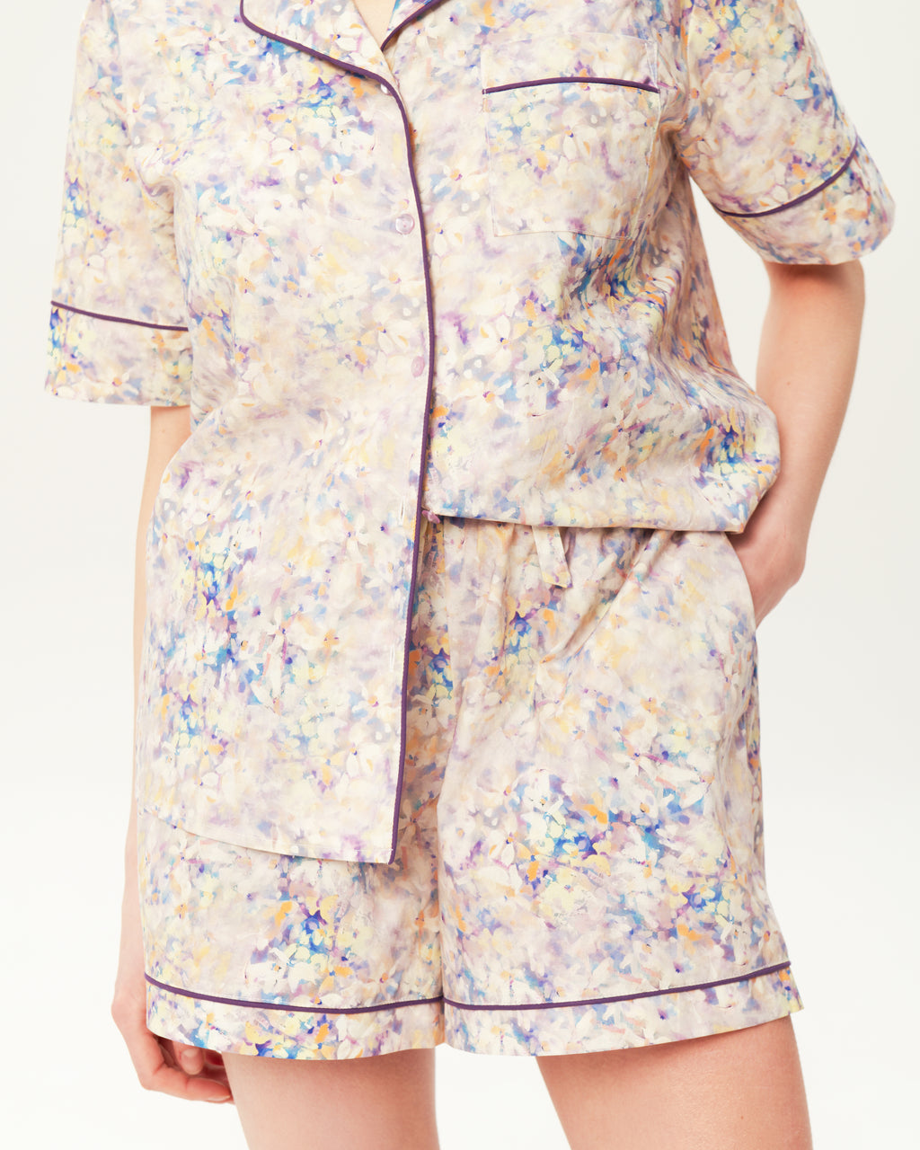 Women's Pajama Set PJSH-001 Floral Print