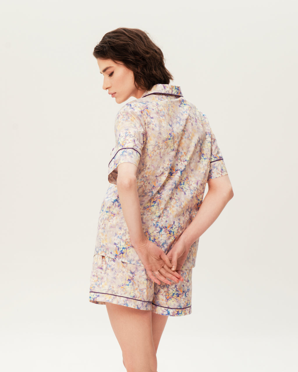 Women's Pajama Set PJSH-001 Floral Print
