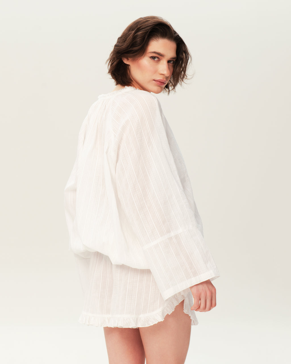 Women's Pajama Set PJSH-003 White
