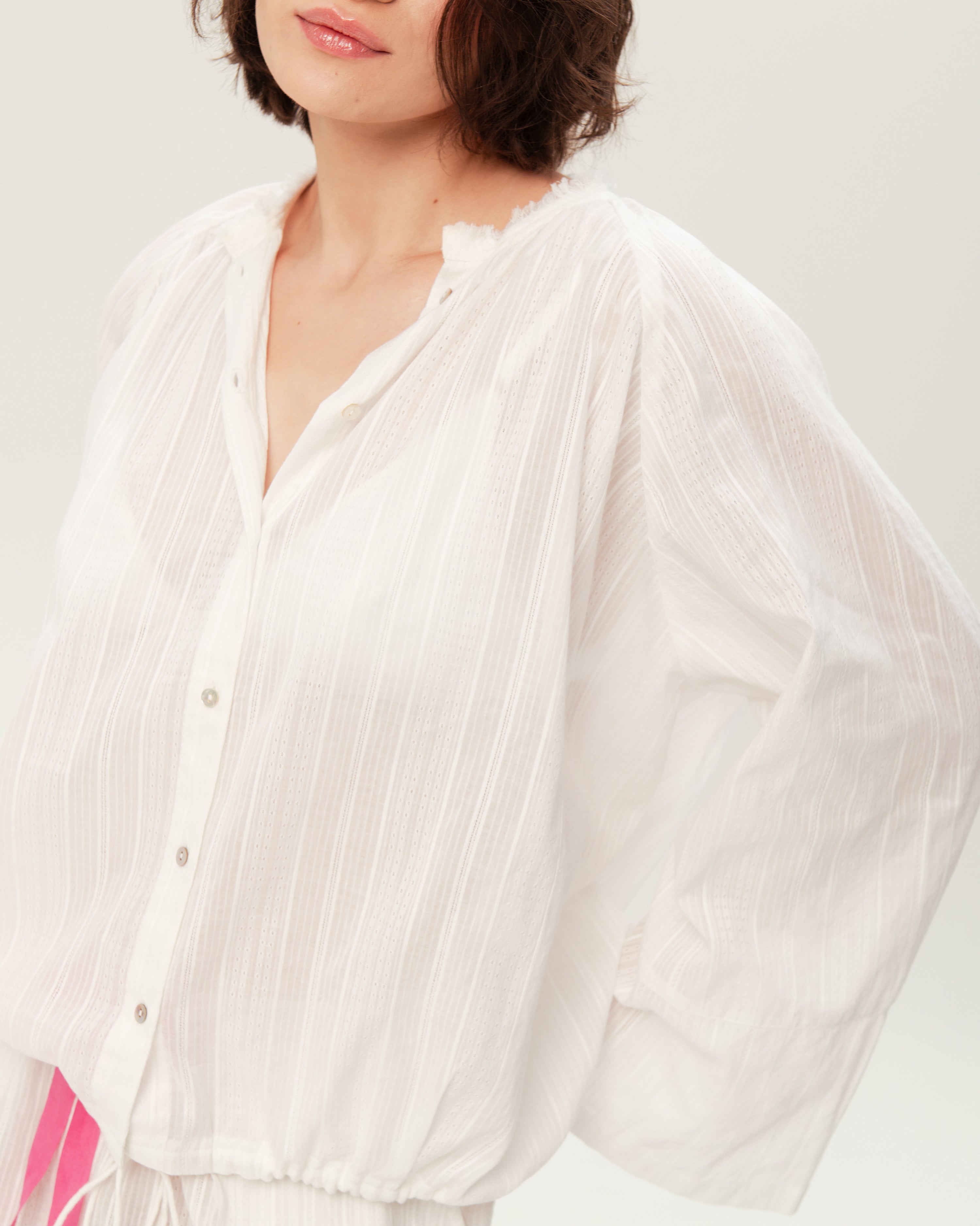 Women's Pajama Set PJSH-003 White