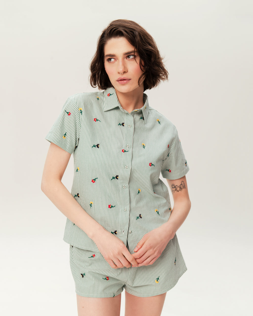 Women's Pajama Set PJSH-004 Green