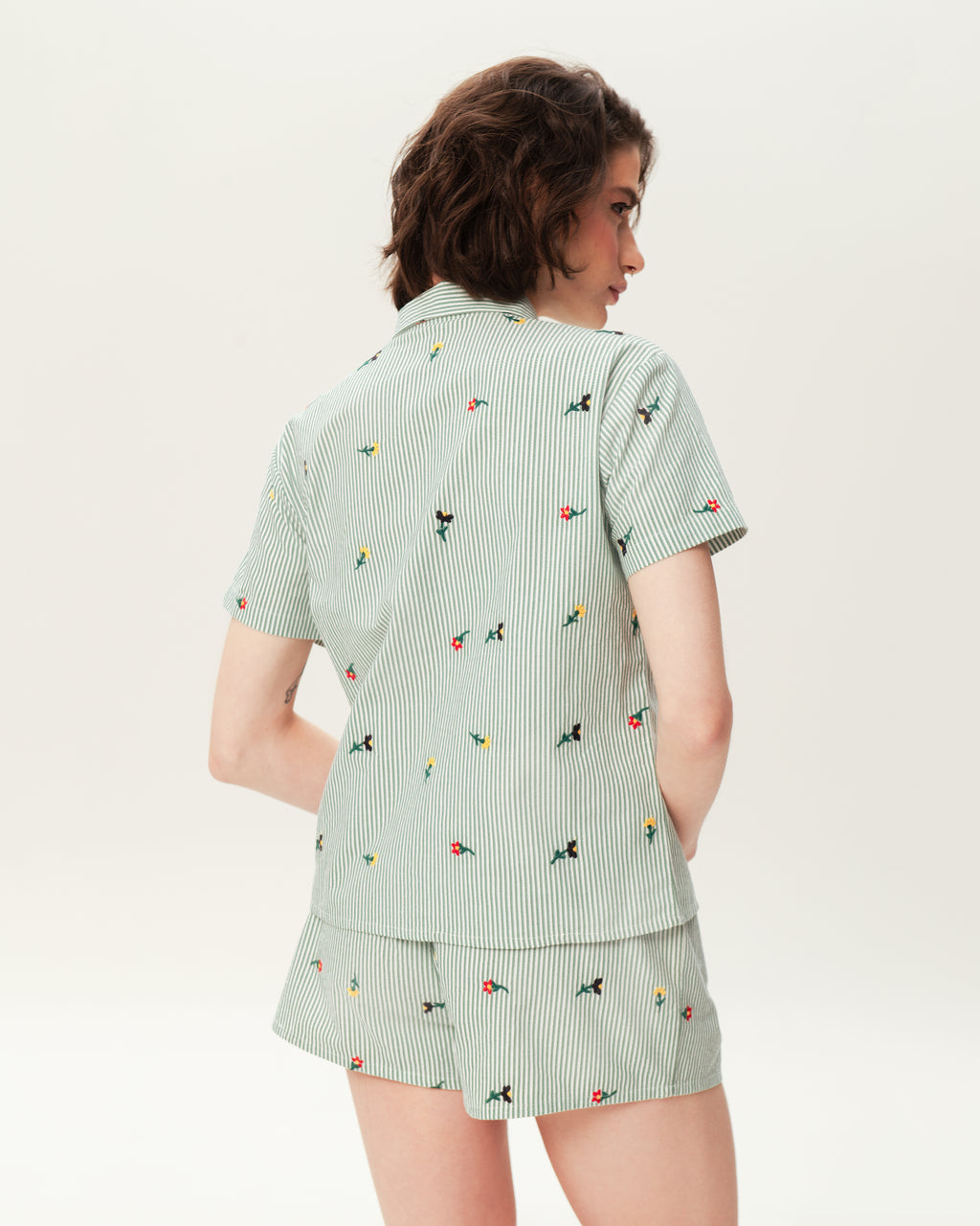 Women's Pajama Set PJSH-004 Green