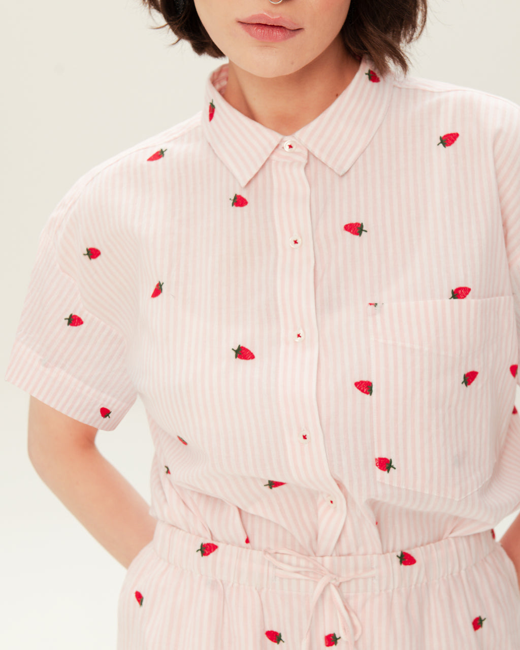 Women's Pajama Set PJSH-007 Strawberry