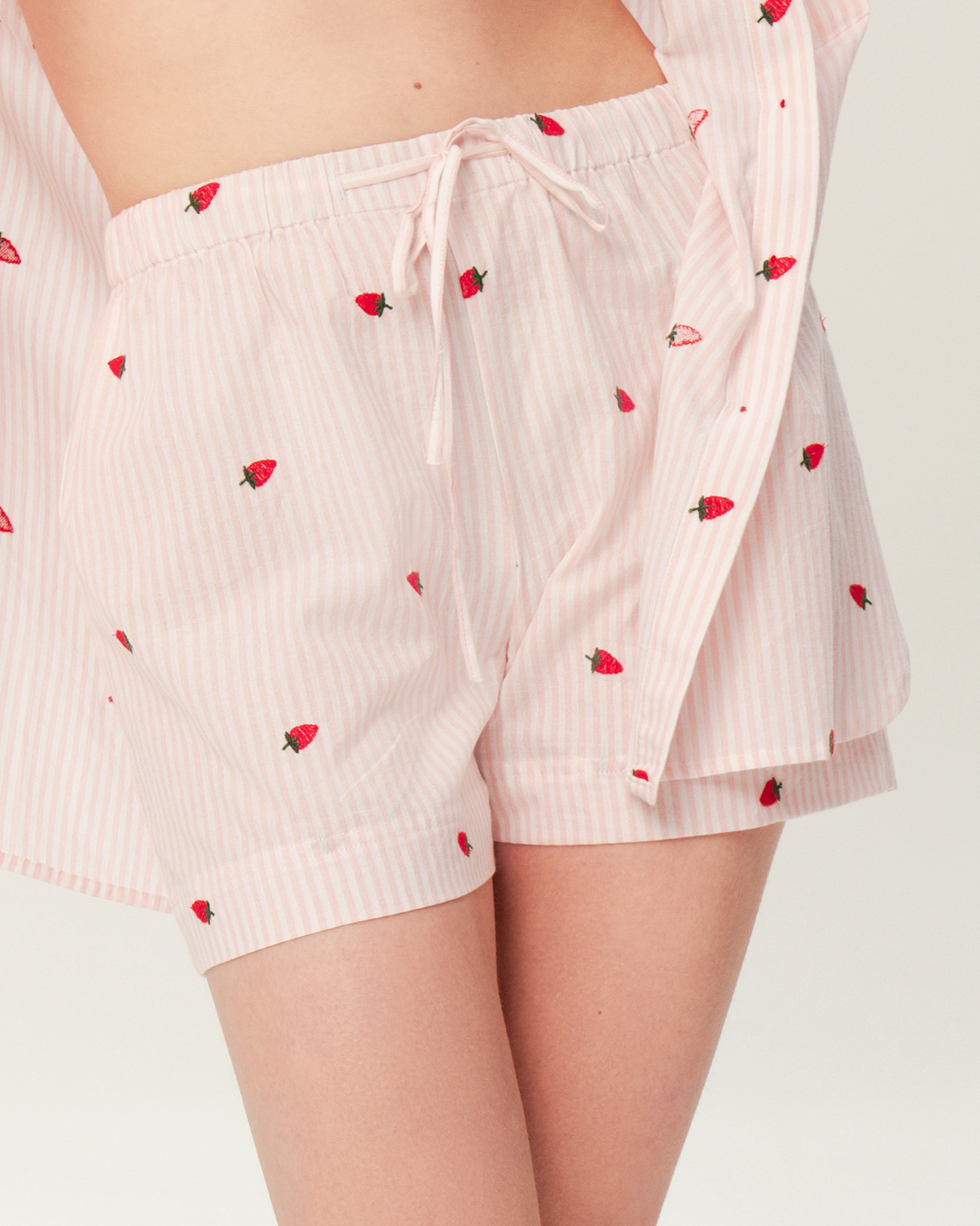 Women's Pajama Set PJSH-007 Strawberry